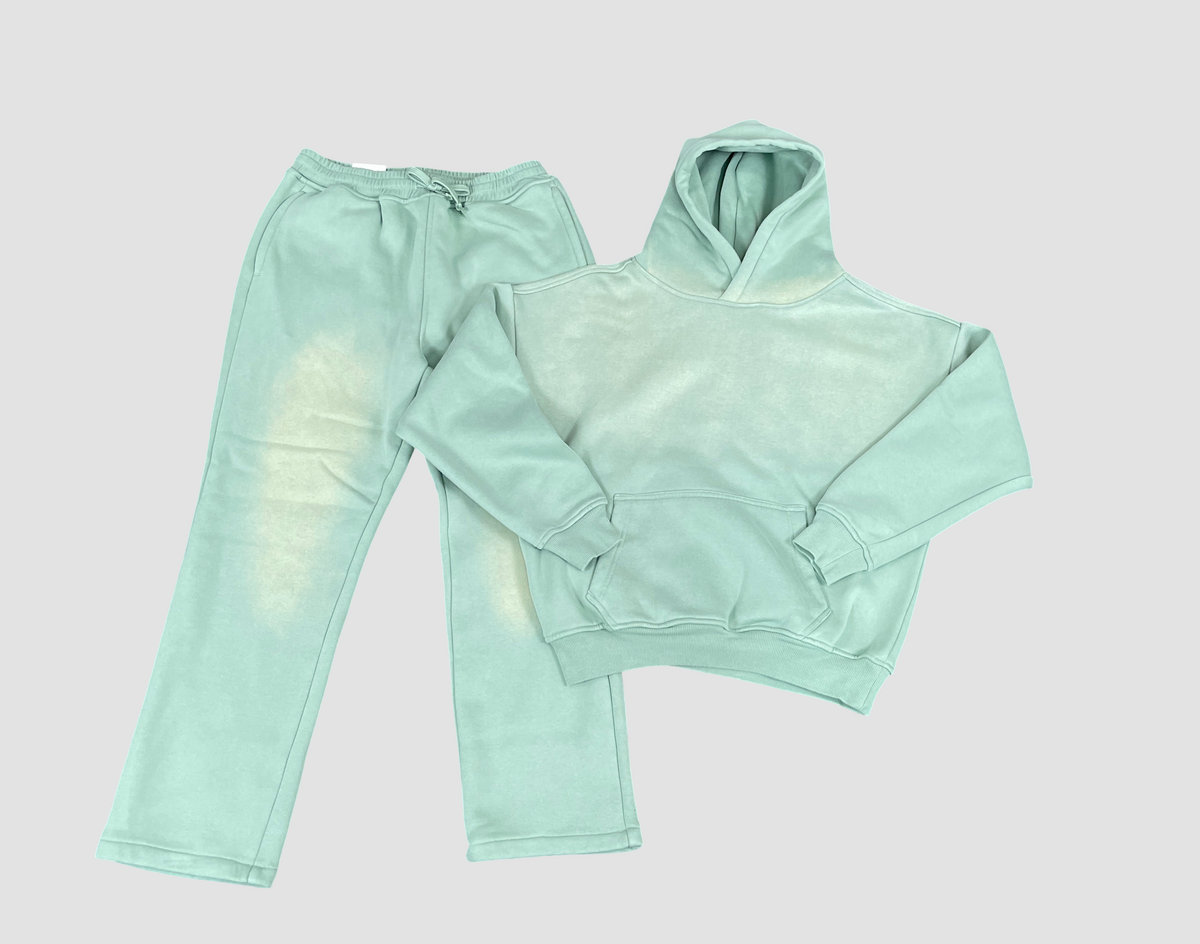 Sundried Oversized Fleece Set - Sage