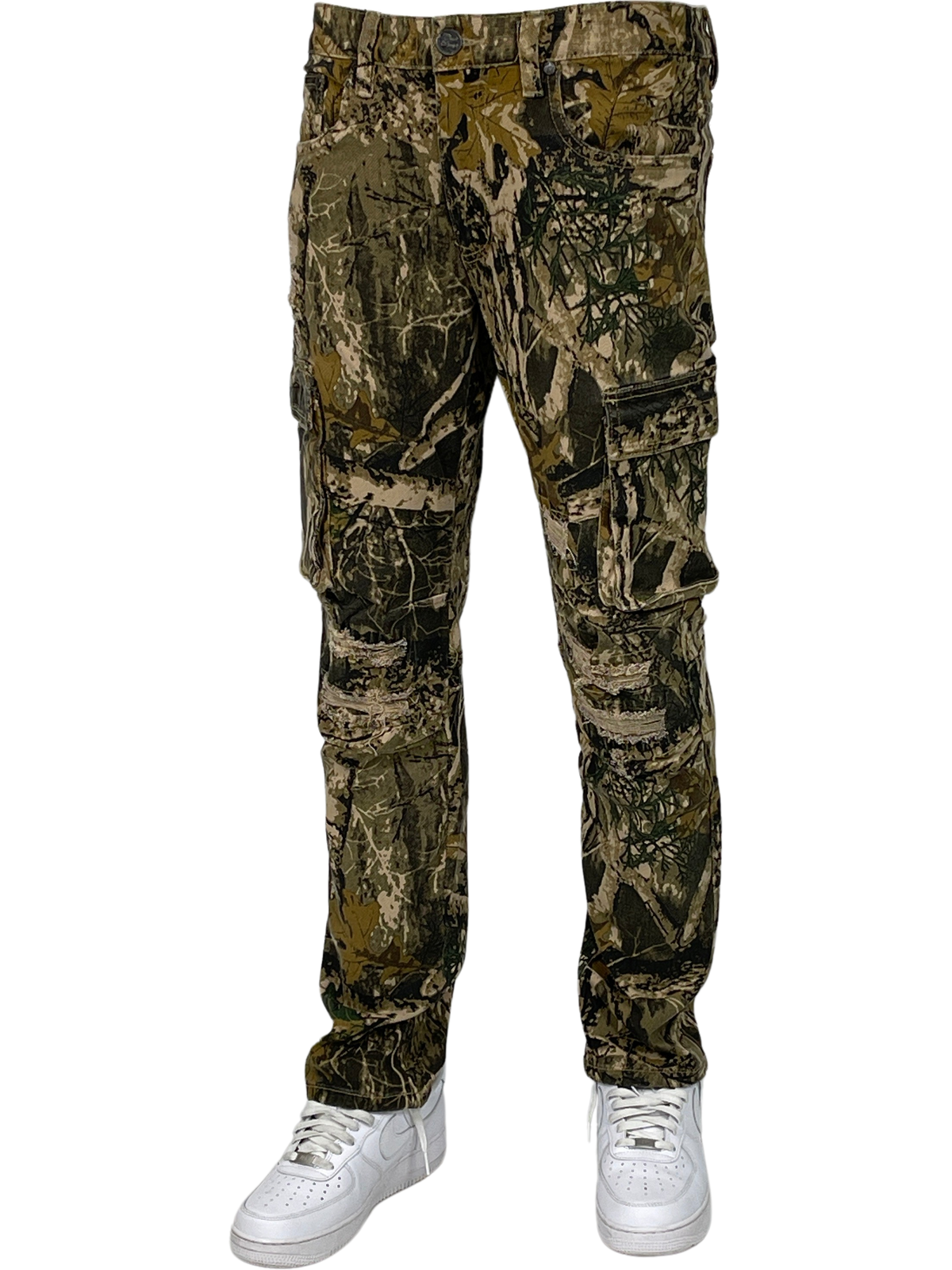 B&T Camo Cargo Pants - Forest