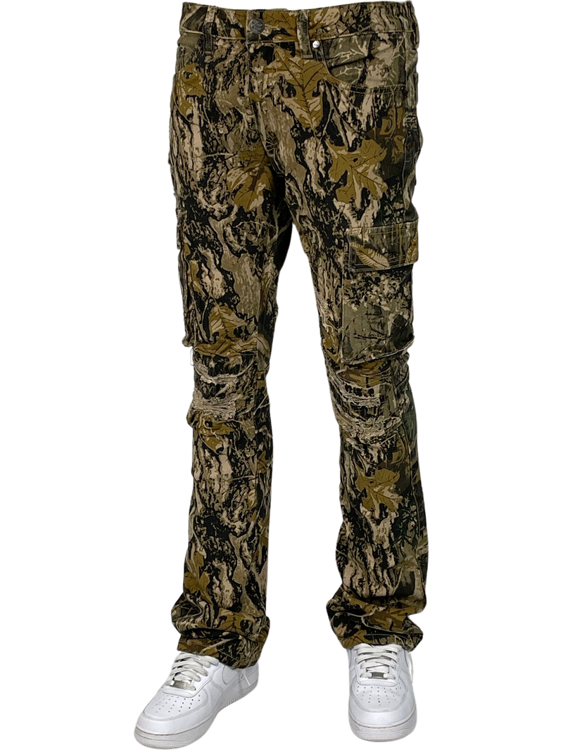 Men's Camo Cargo Stacked Pants — alternate view