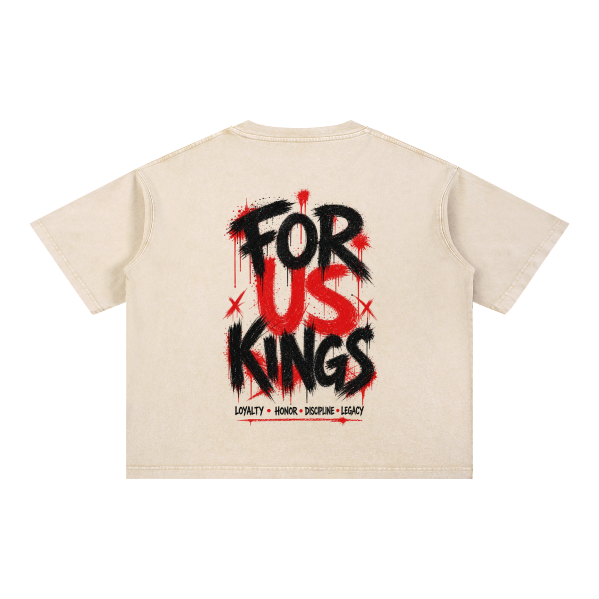 Kings Code Mineral Wash Boxy Cotton T-Shirt