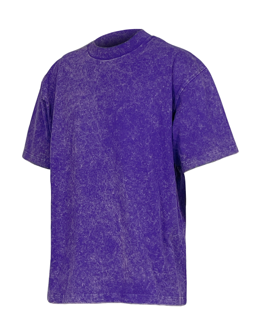 Acid Wash T-Shirt - Purple