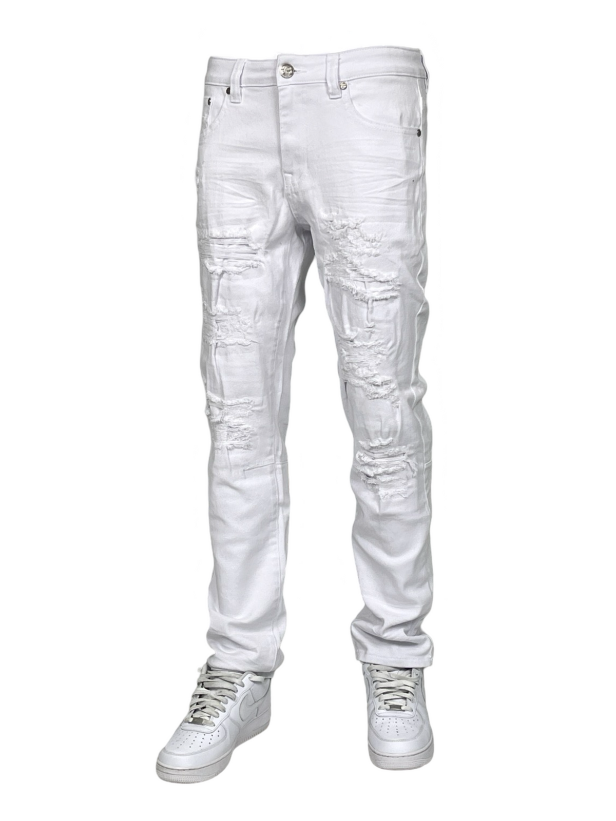 Slim Fit Rip & Repair Jeans