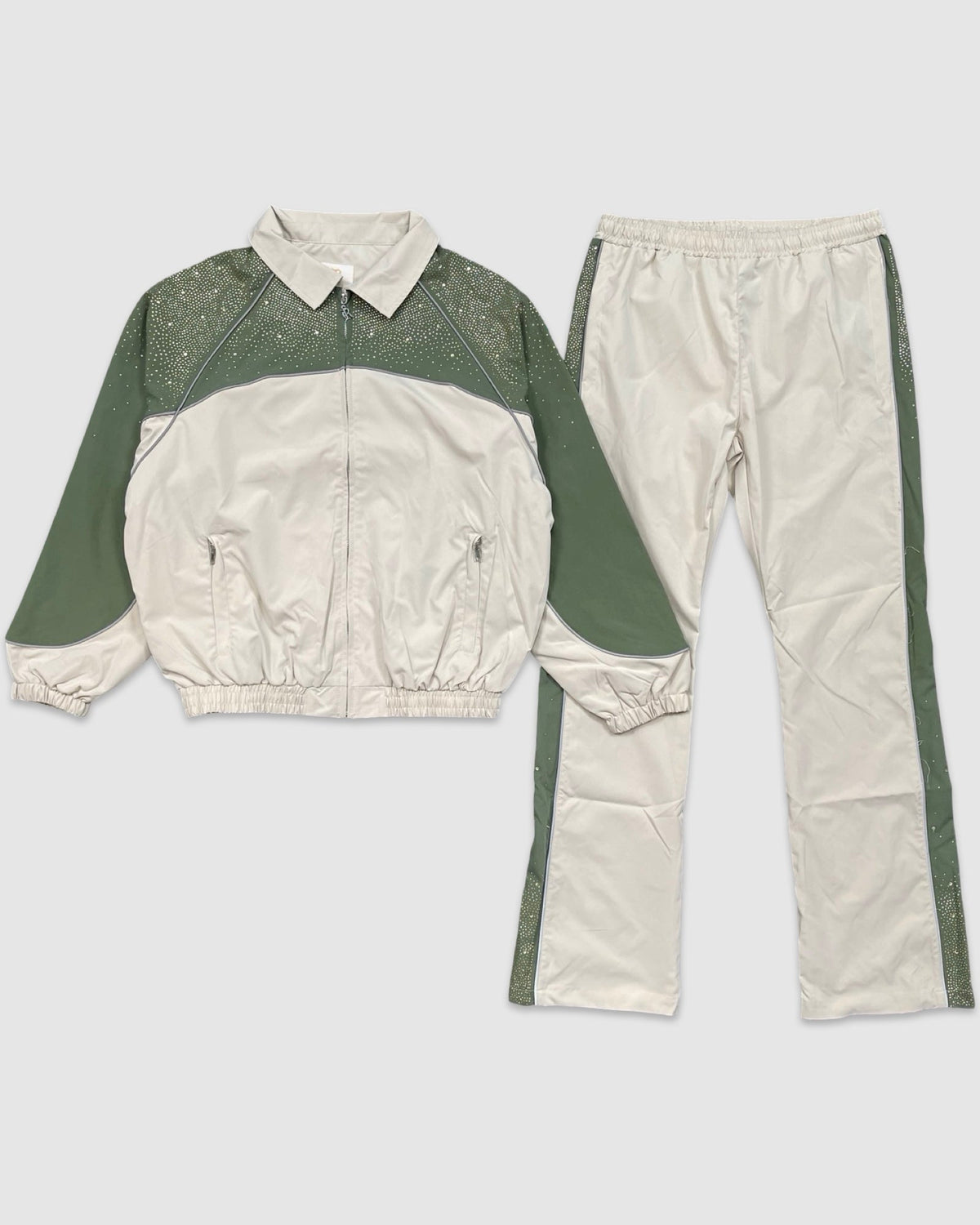 Rhinestone Nylon Tracksuit, enlarged view