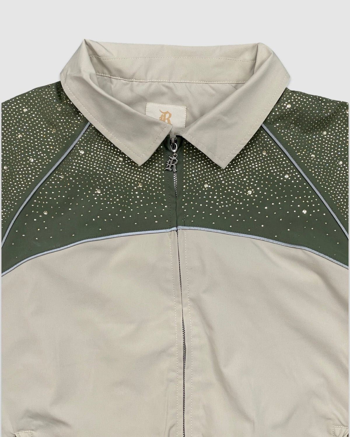 Rhinestone Nylon Tracksuit