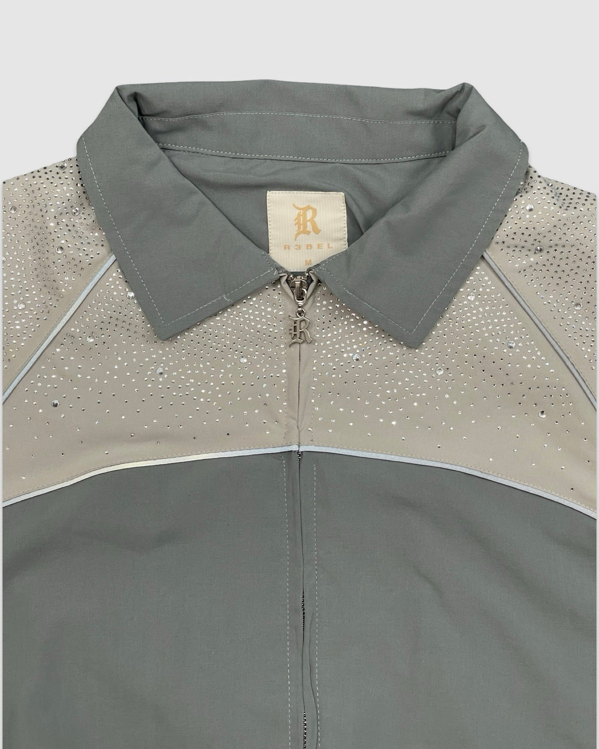 Rhinestone Nylon Tracksuit