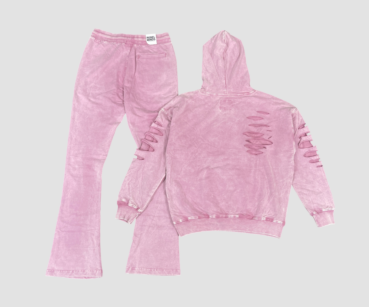 Cropped Hoody Fleece Set