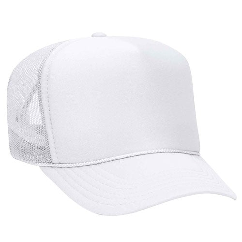 Foam Front Trucker Cap - White
