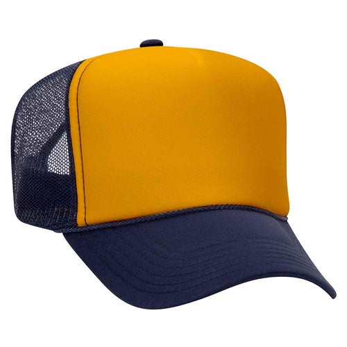 Foam Front Trucker Cap - Navy-Gold-Navy