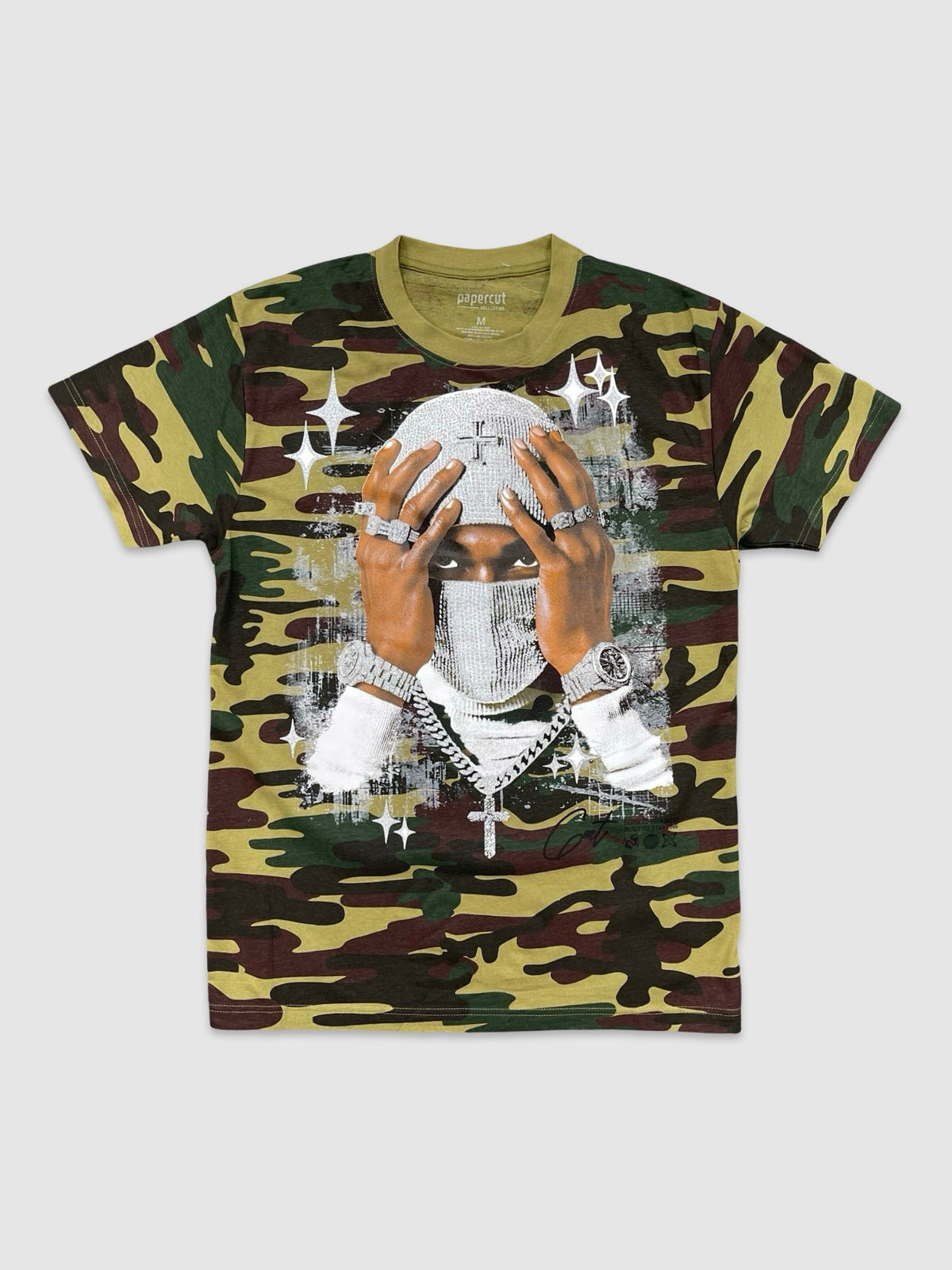 Born To Be A Goat Camo SS Tee - Olive