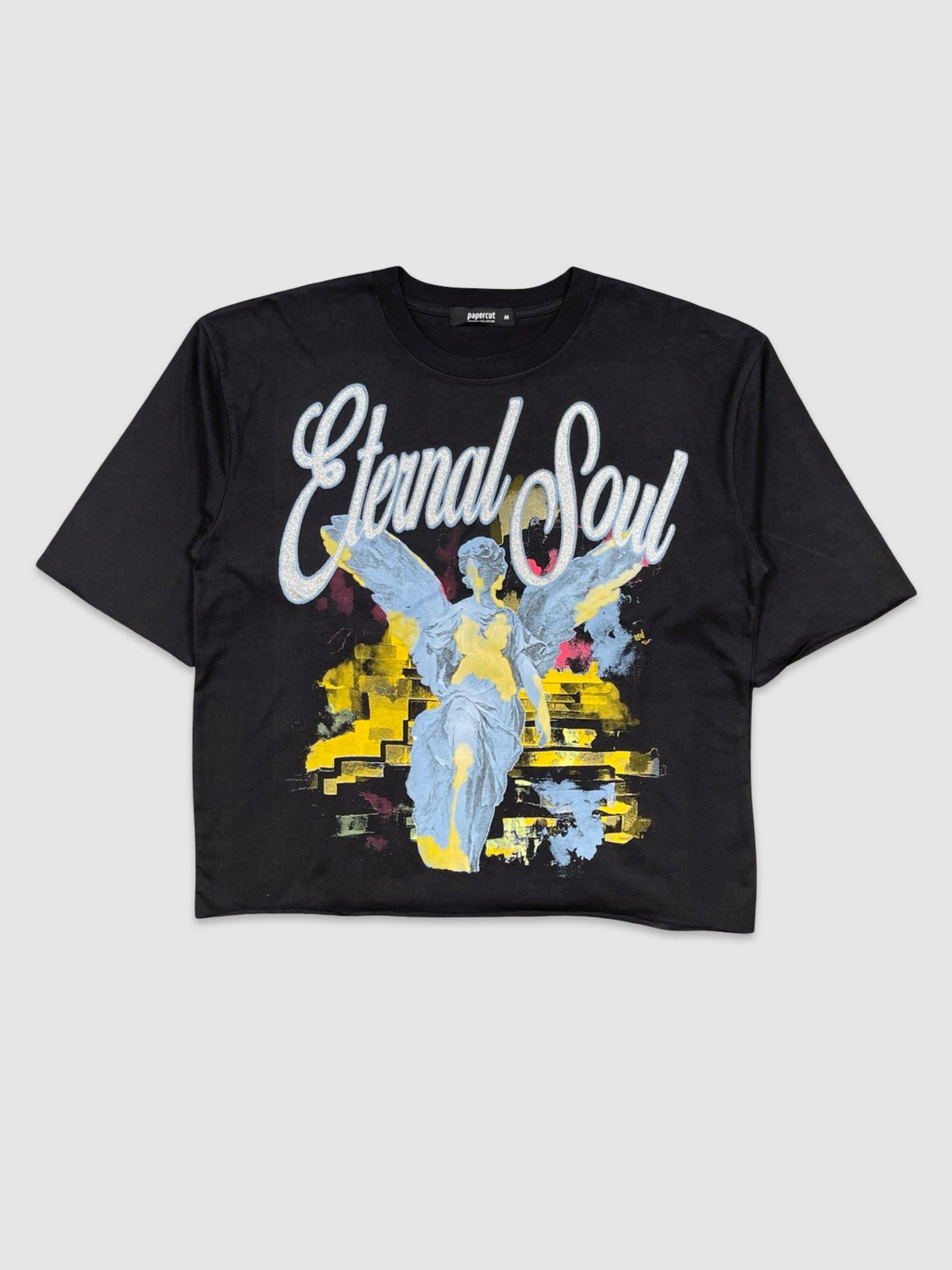 Eternal Soul Crop Tee - Black
