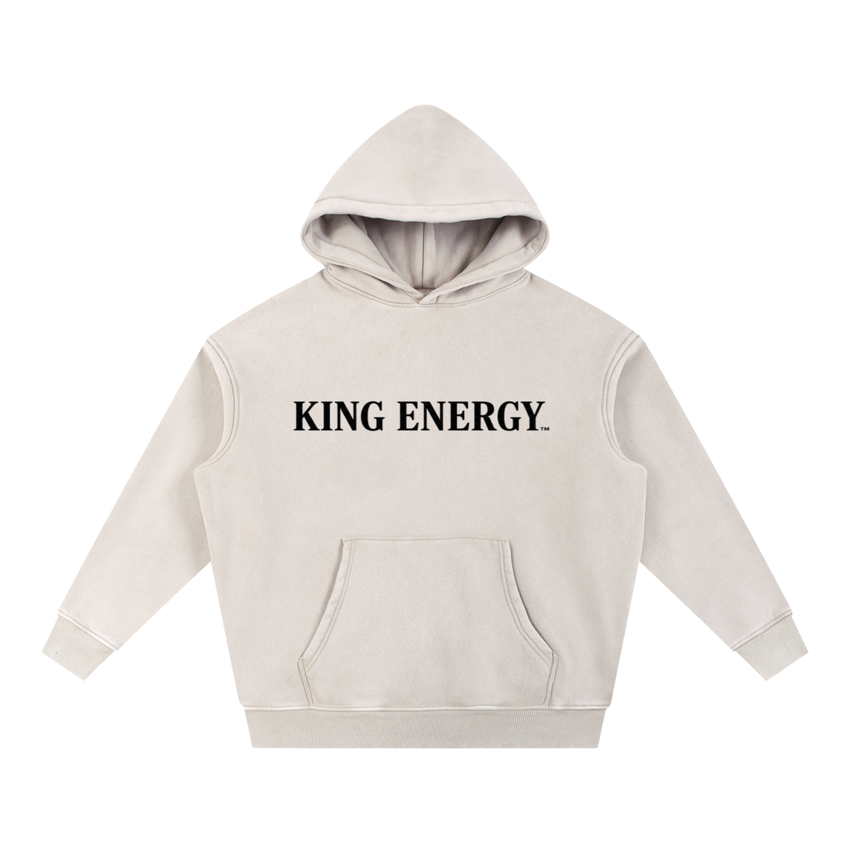 King Energy Snow Wash Fleece Oversize Hoodie, enlarged view