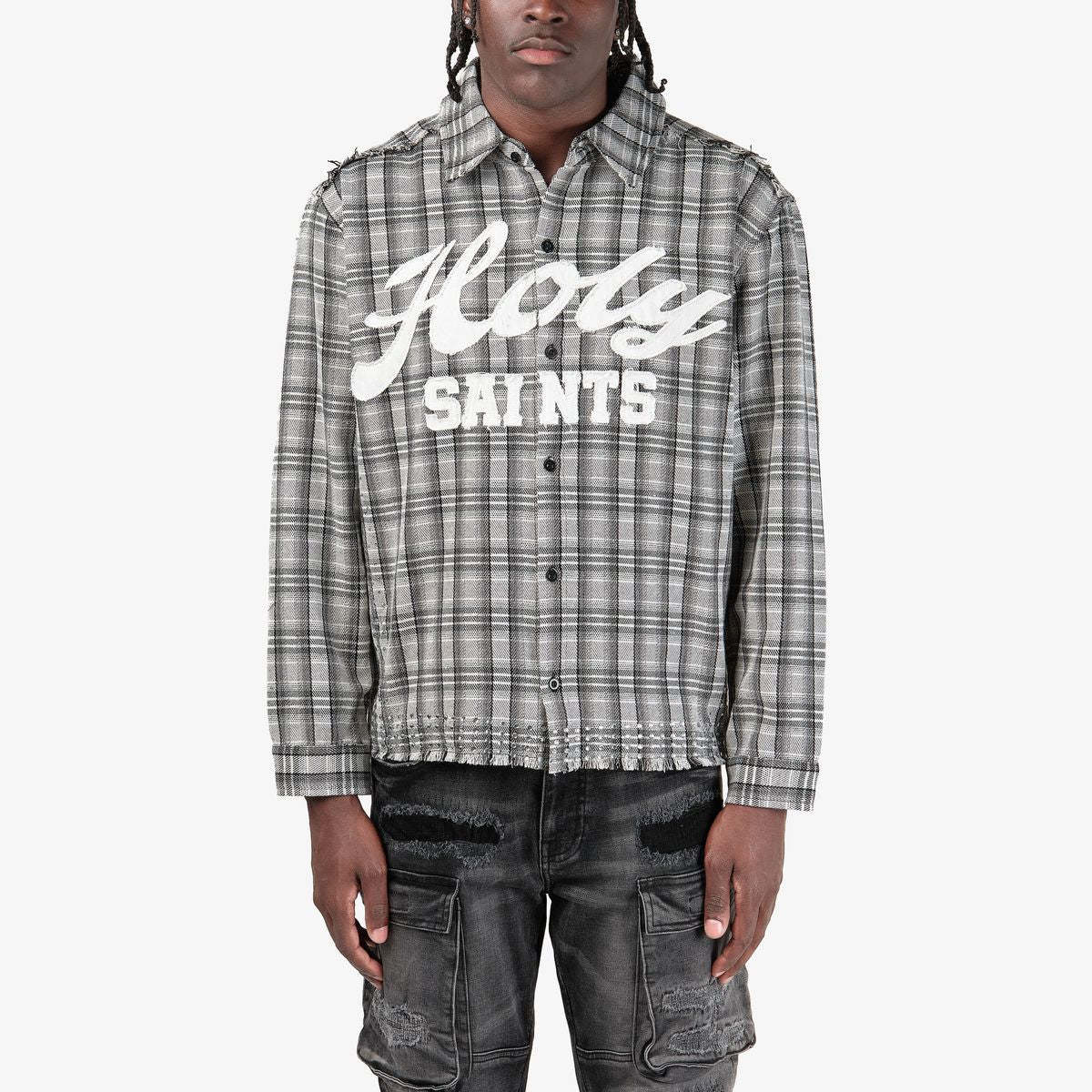 Holy Saints LS Button Up, enlarged view