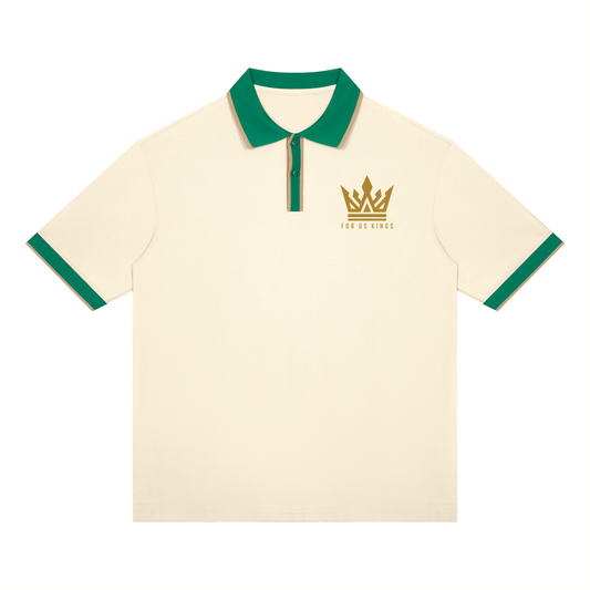 Birdies and Bourbon Color Block Polo Shirt