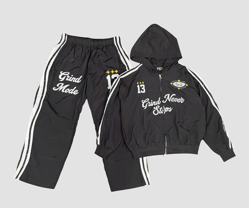 Men's Grind Nylon Zip Hoodie & Pants Set — alternate view