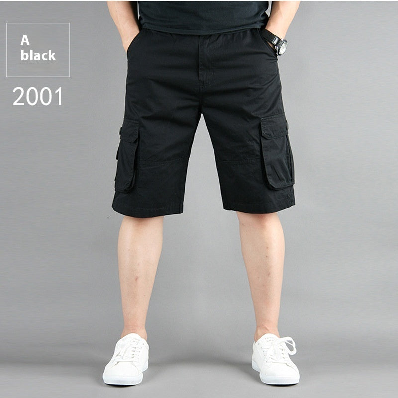 Summer Multi-pocket Workwear Shorts For Men