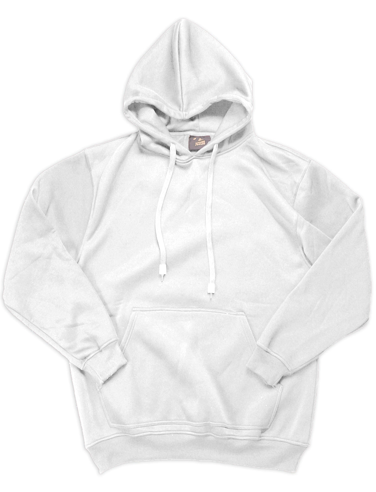 Fleece Pullover Hoody - White