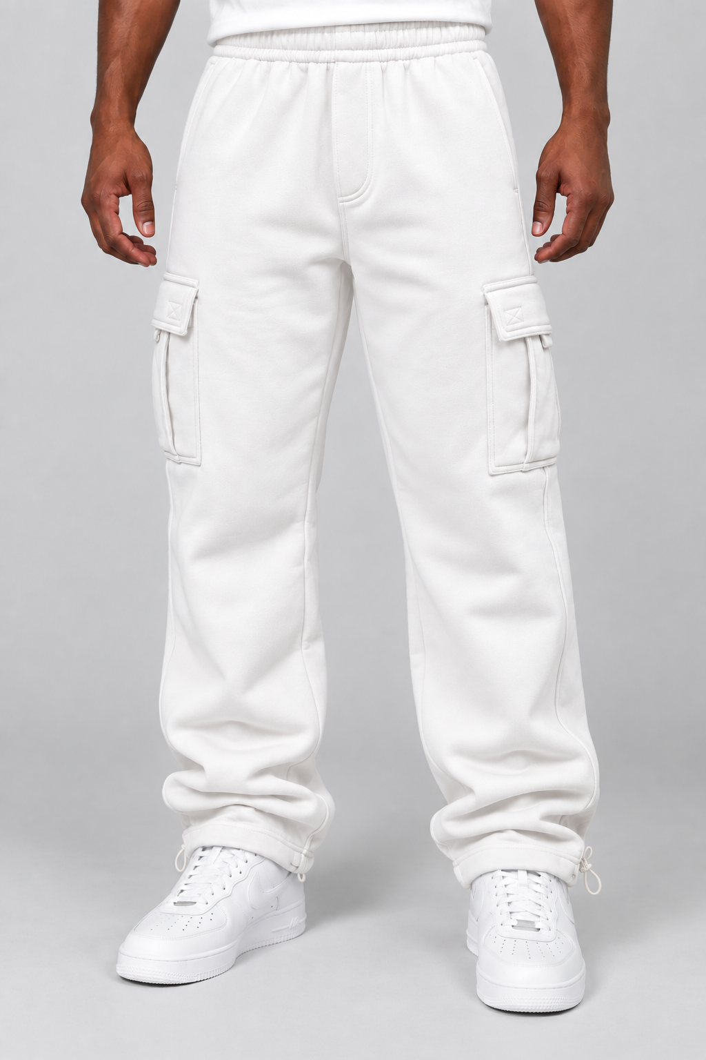 Fleece Pants - White