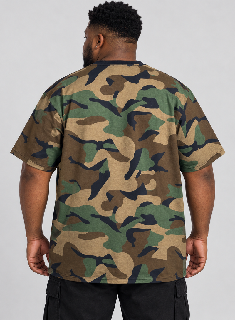 Men's Big & Tall Camo Short Sleeve Tee — alternate view