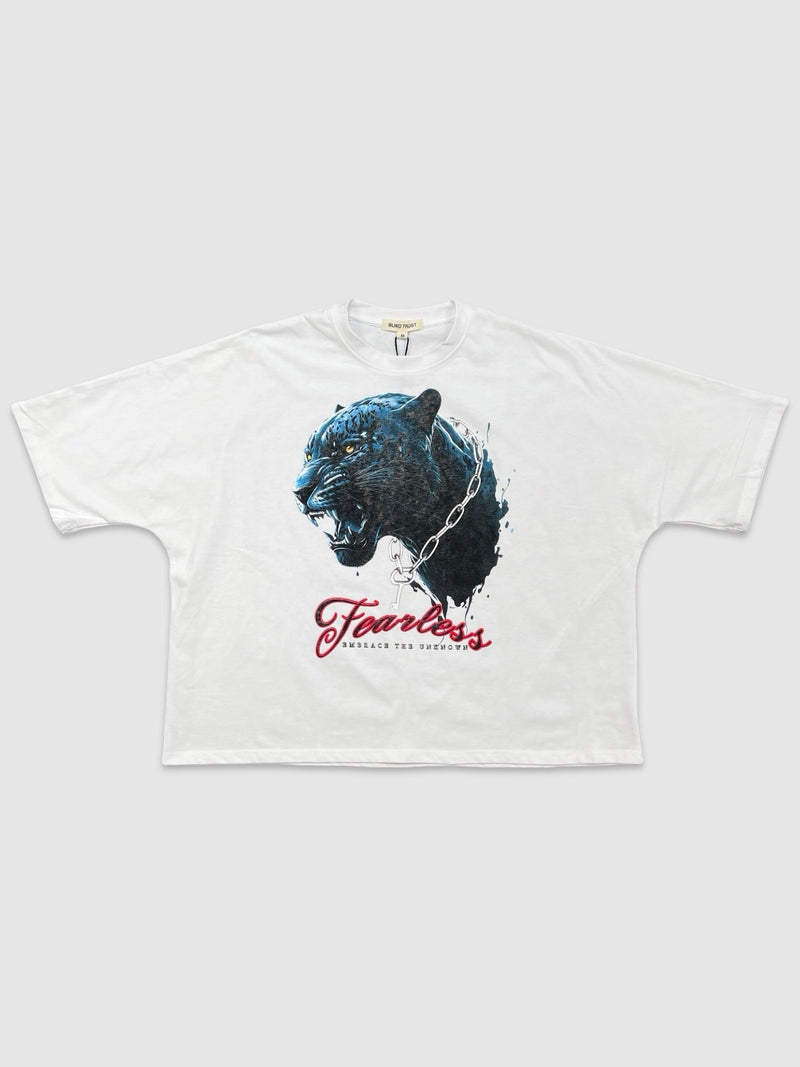 Men's Fearless Black Panther Graphic Crop Tee — alternate view