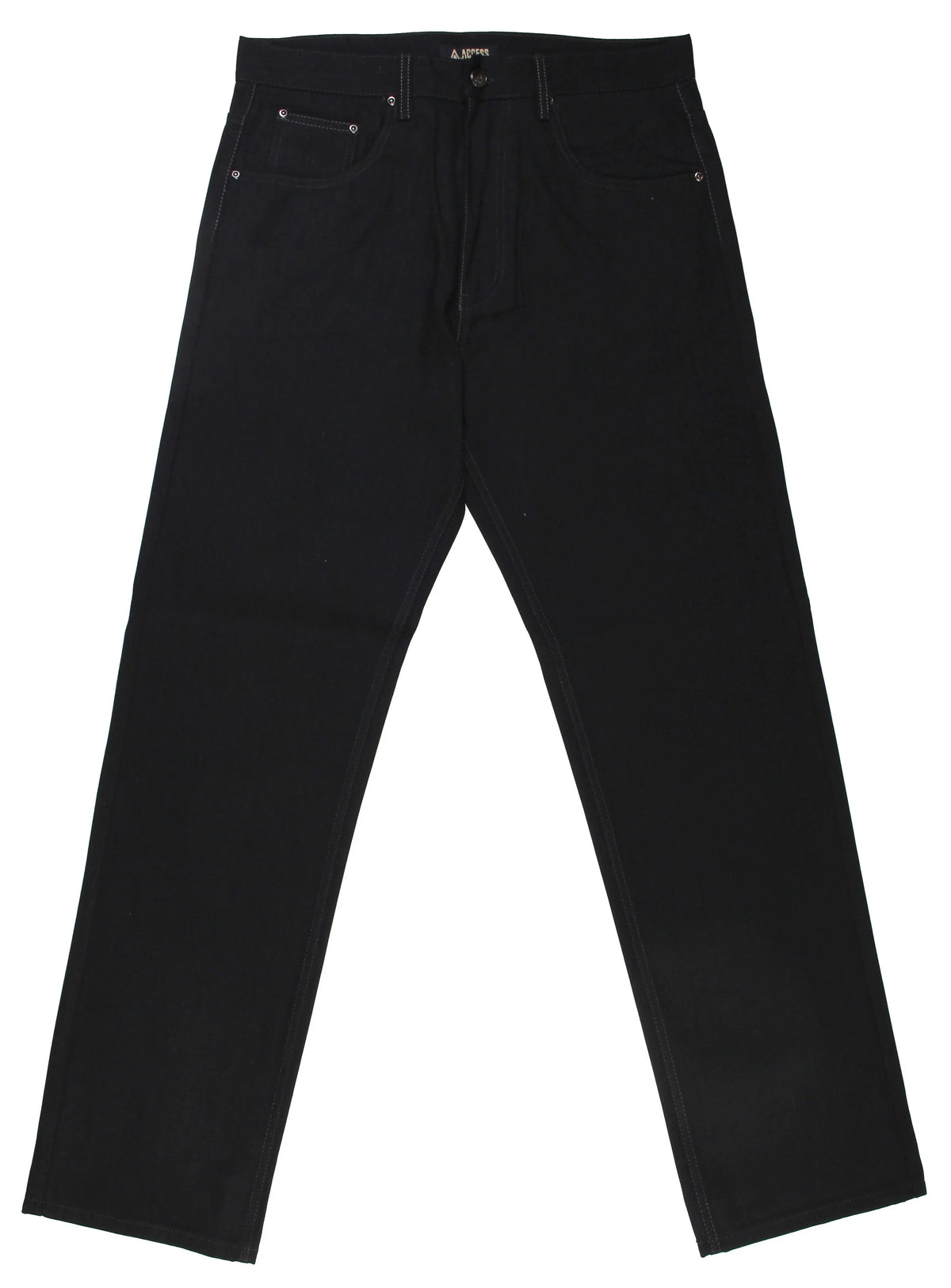 Raw Denim Jeans - C Black