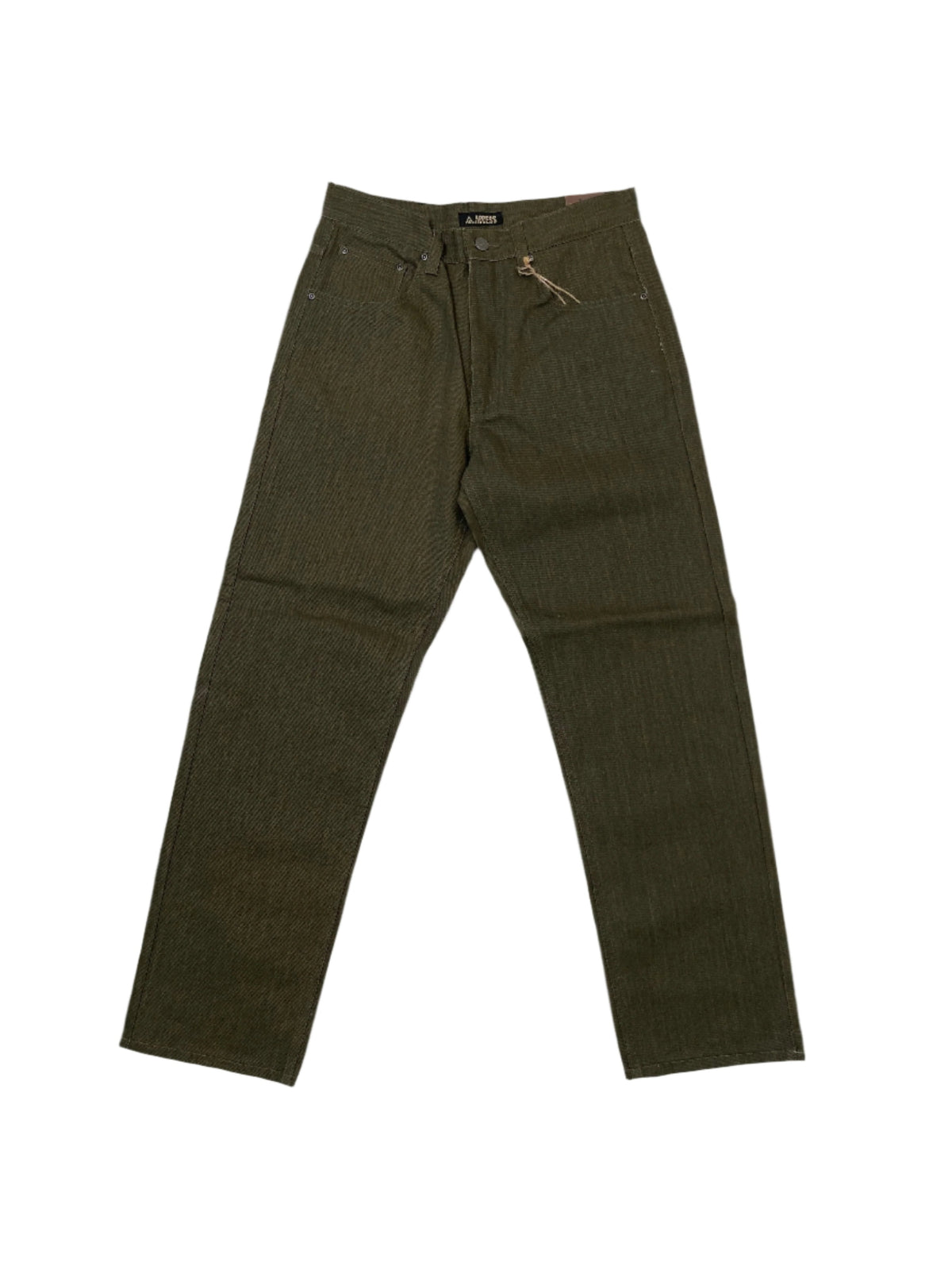 Raw Denim Jeans - Olive