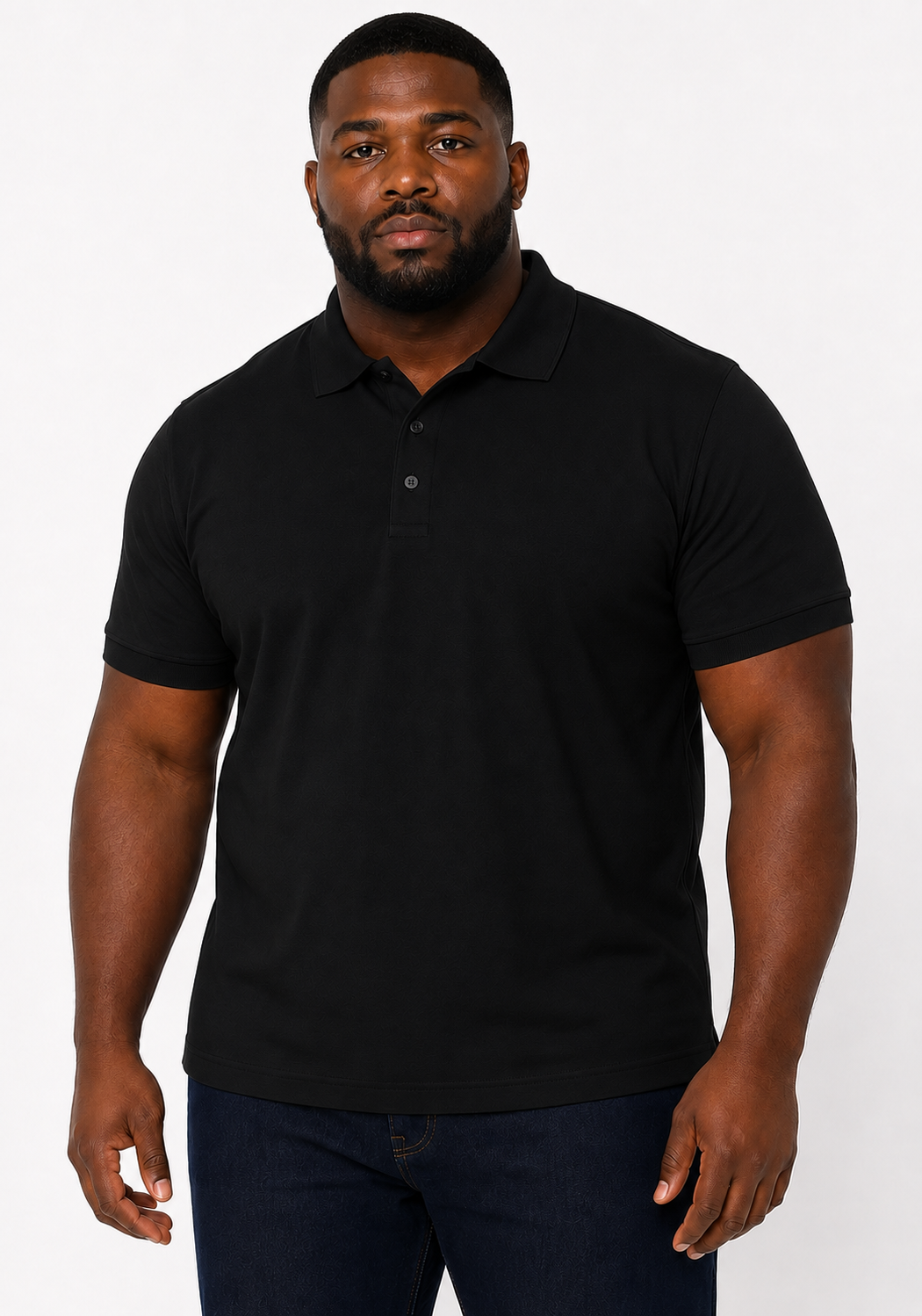 Men's Big & Tall 3-Button Pique Polo Shirt