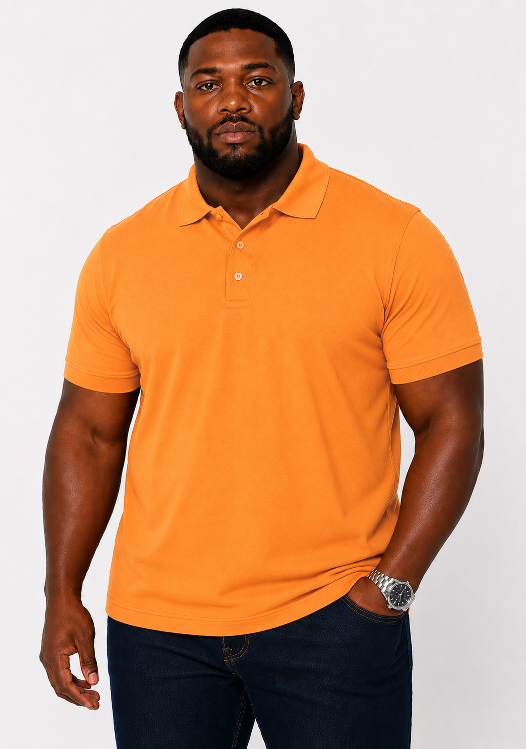 Men's Big & Tall 3-Button Pique Polo Shirt