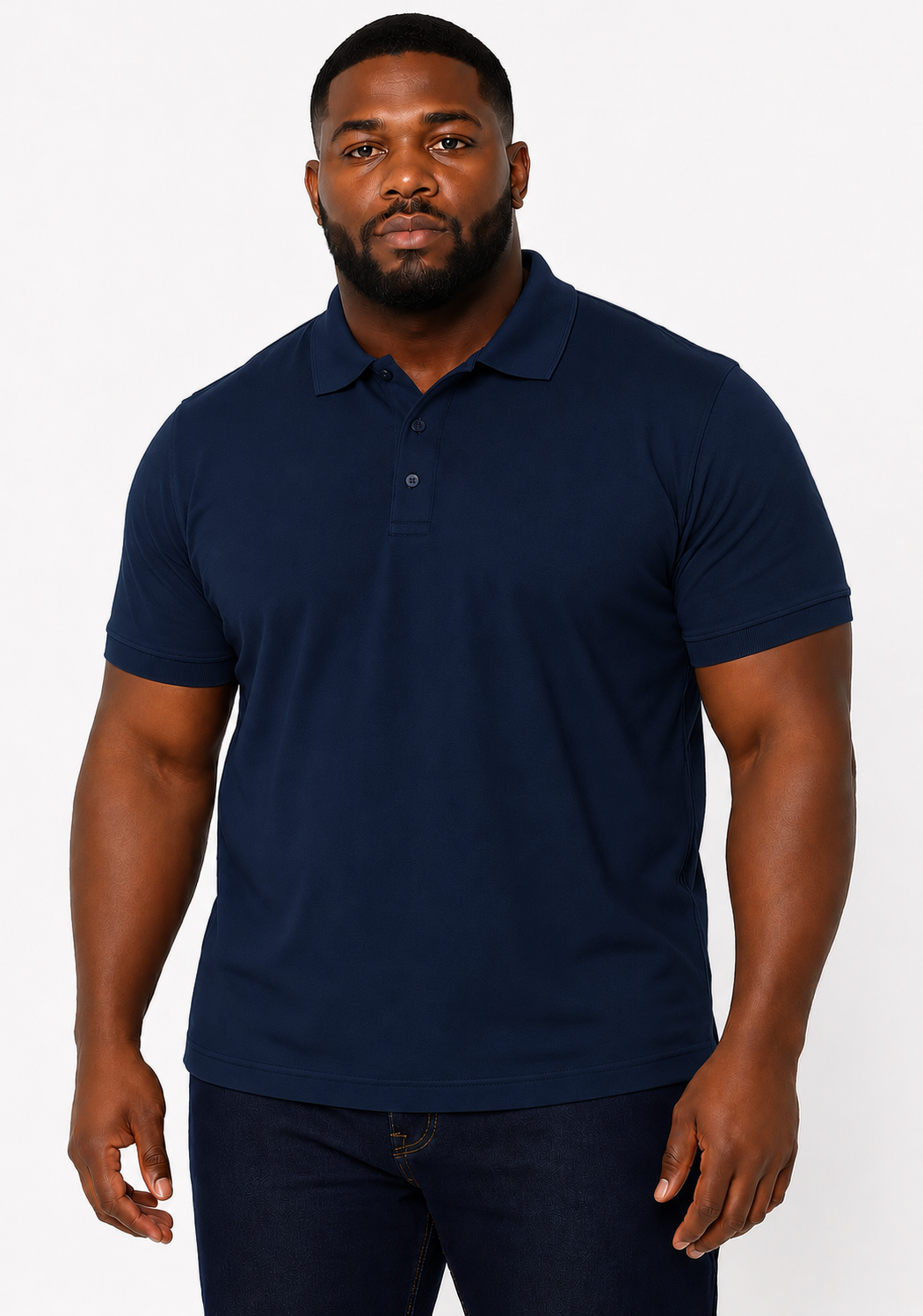 Men's Big & Tall 3-Button Pique Polo Shirt