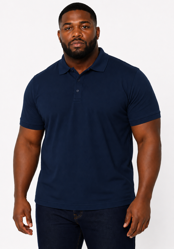 Men's Big & Tall 3-Button Pique Polo Shirt