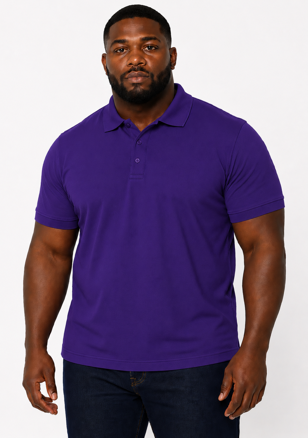 Men's Big & Tall 3-Button Pique Polo Shirt