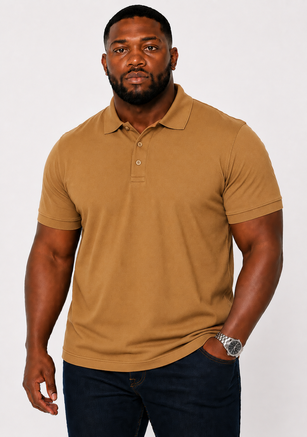 Men's Big & Tall 3-Button Pique Polo Shirt