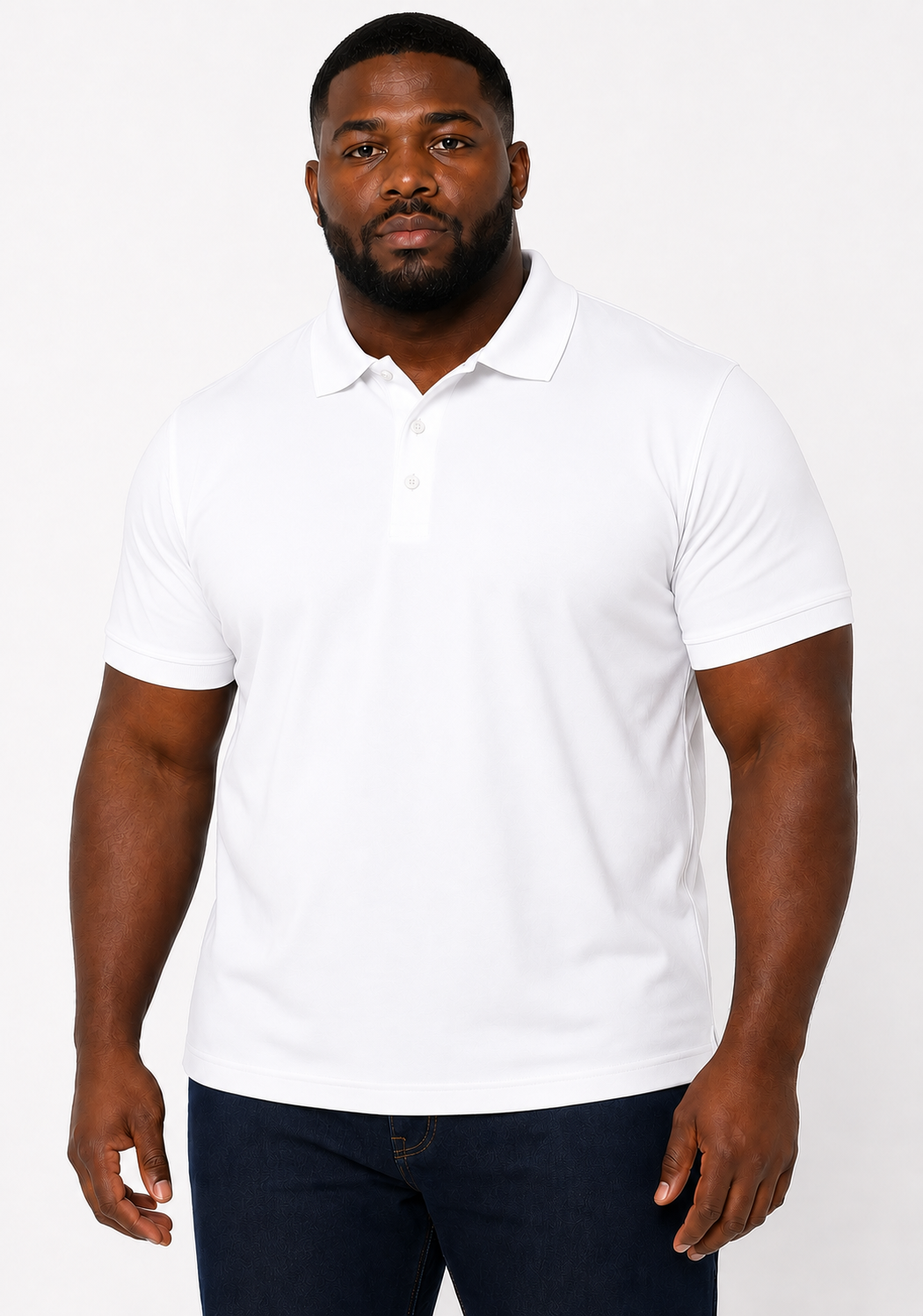 Men's Big & Tall 3-Button Pique Polo Shirt