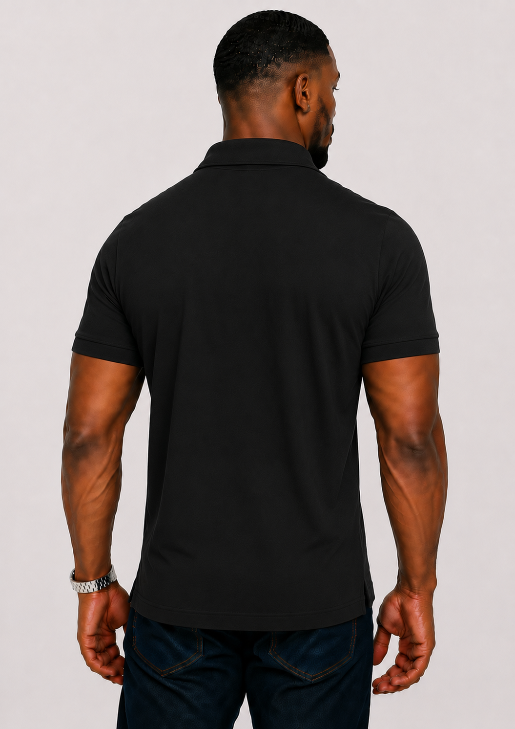 Men's 3-Button Pique Polo Shirt