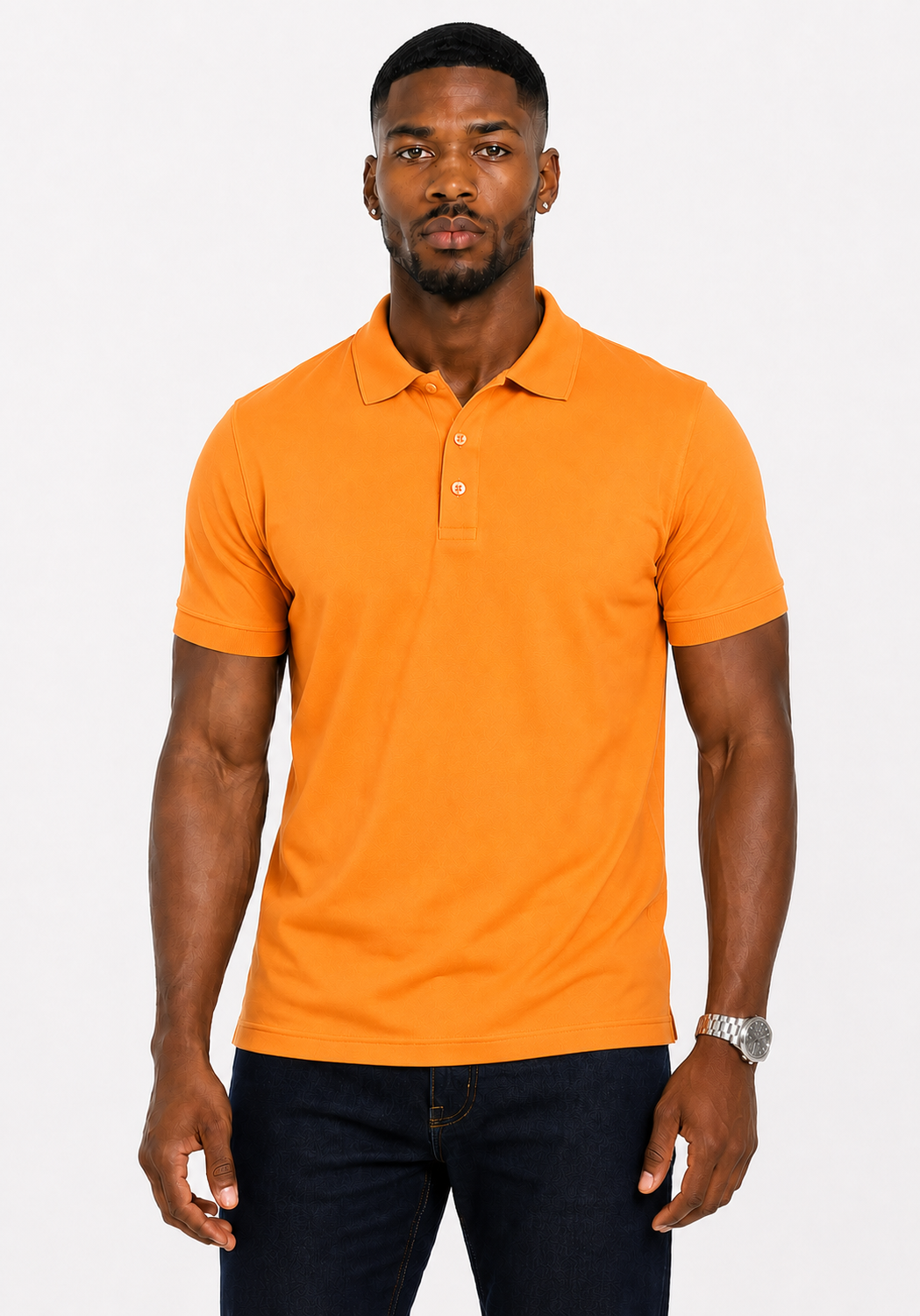 Men's 3-Button Pique Polo Shirt