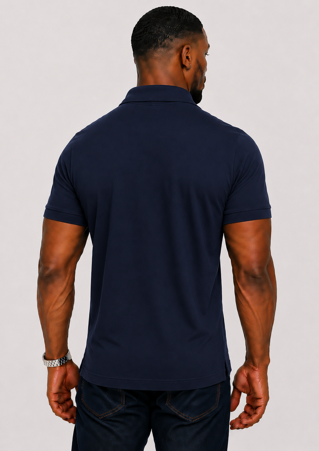Men's 3-Button Pique Polo Shirt