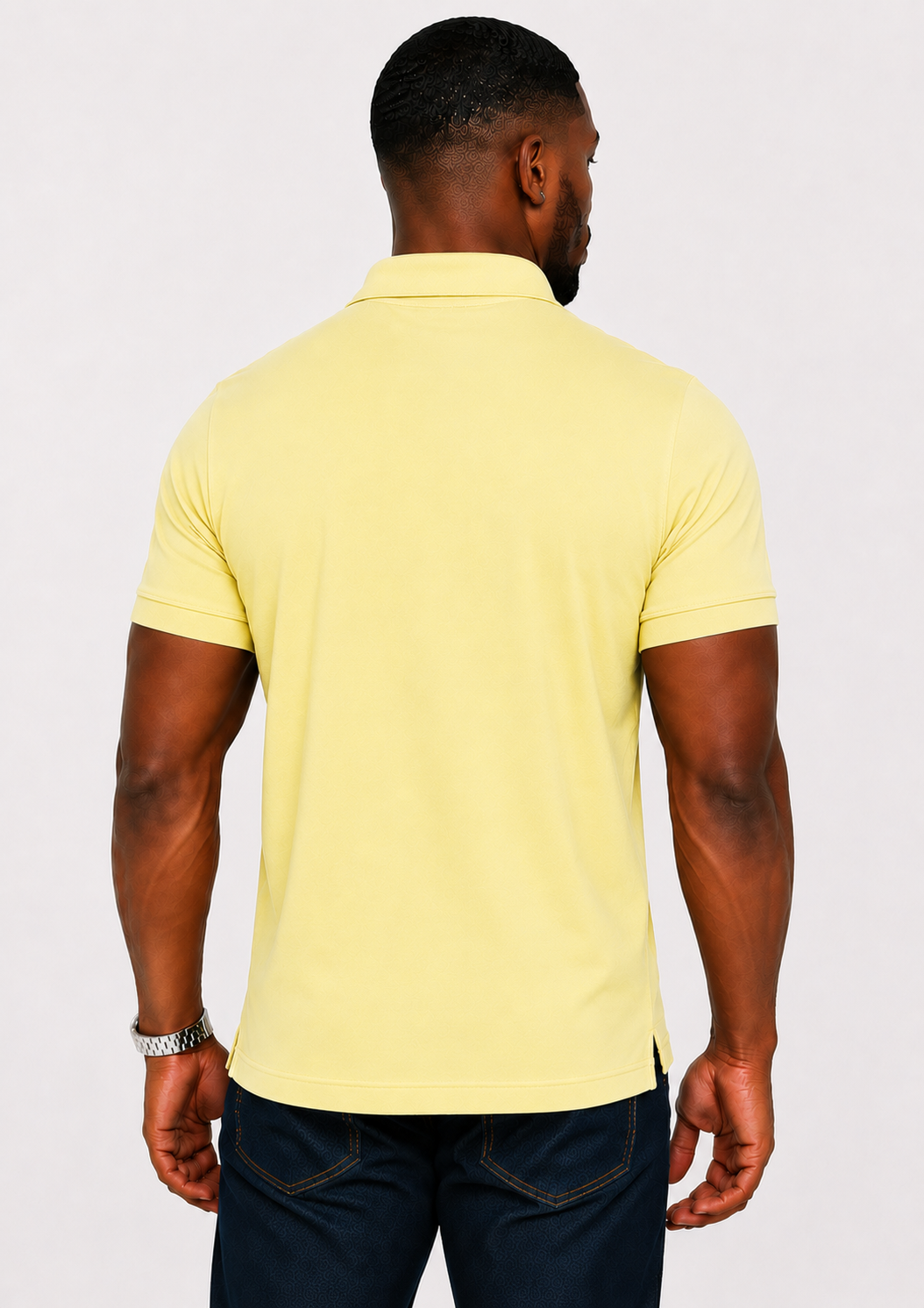 Men's 3-Button Pique Polo Shirt