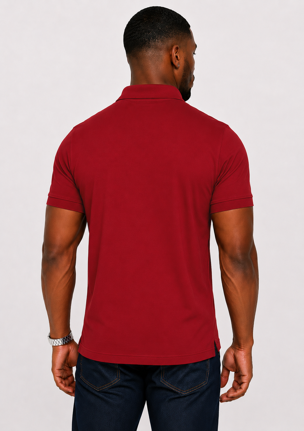 Men's 3-Button Pique Polo Shirt
