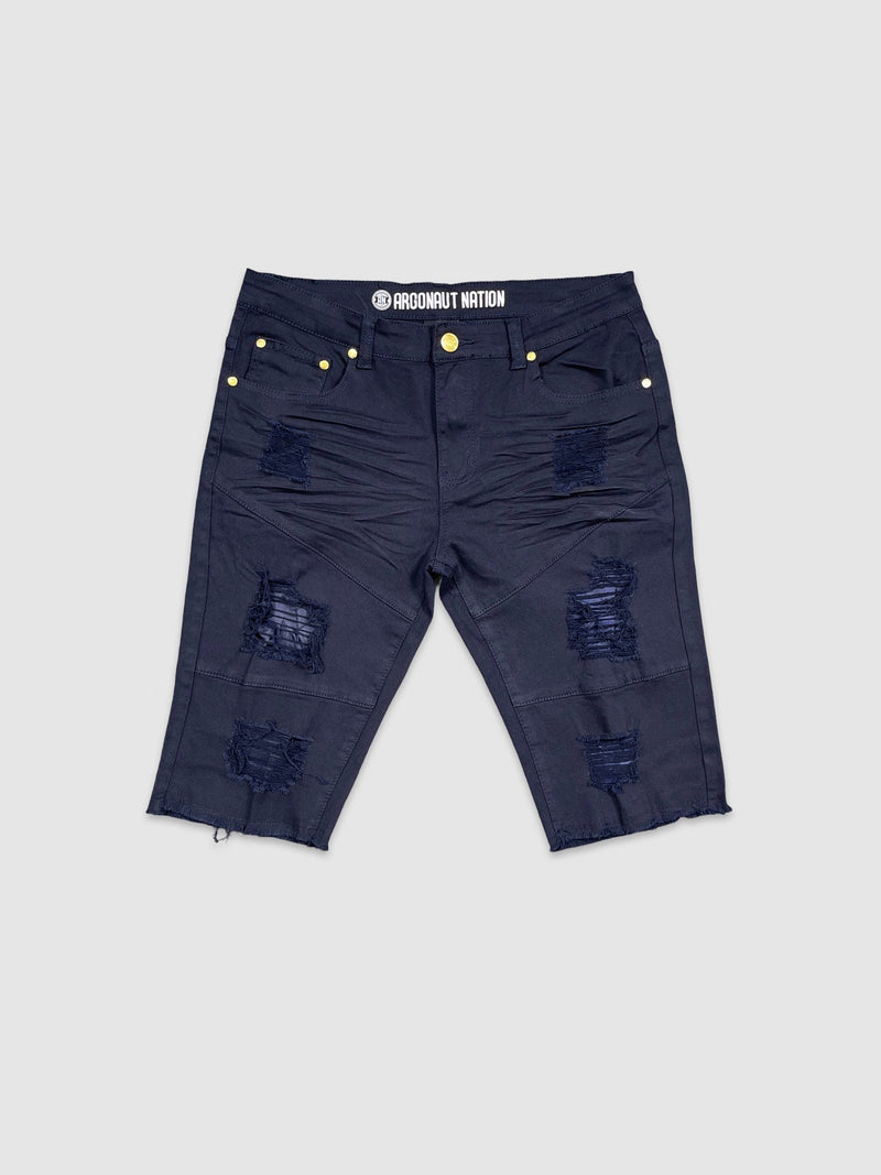 Ripped Shorts - Navy