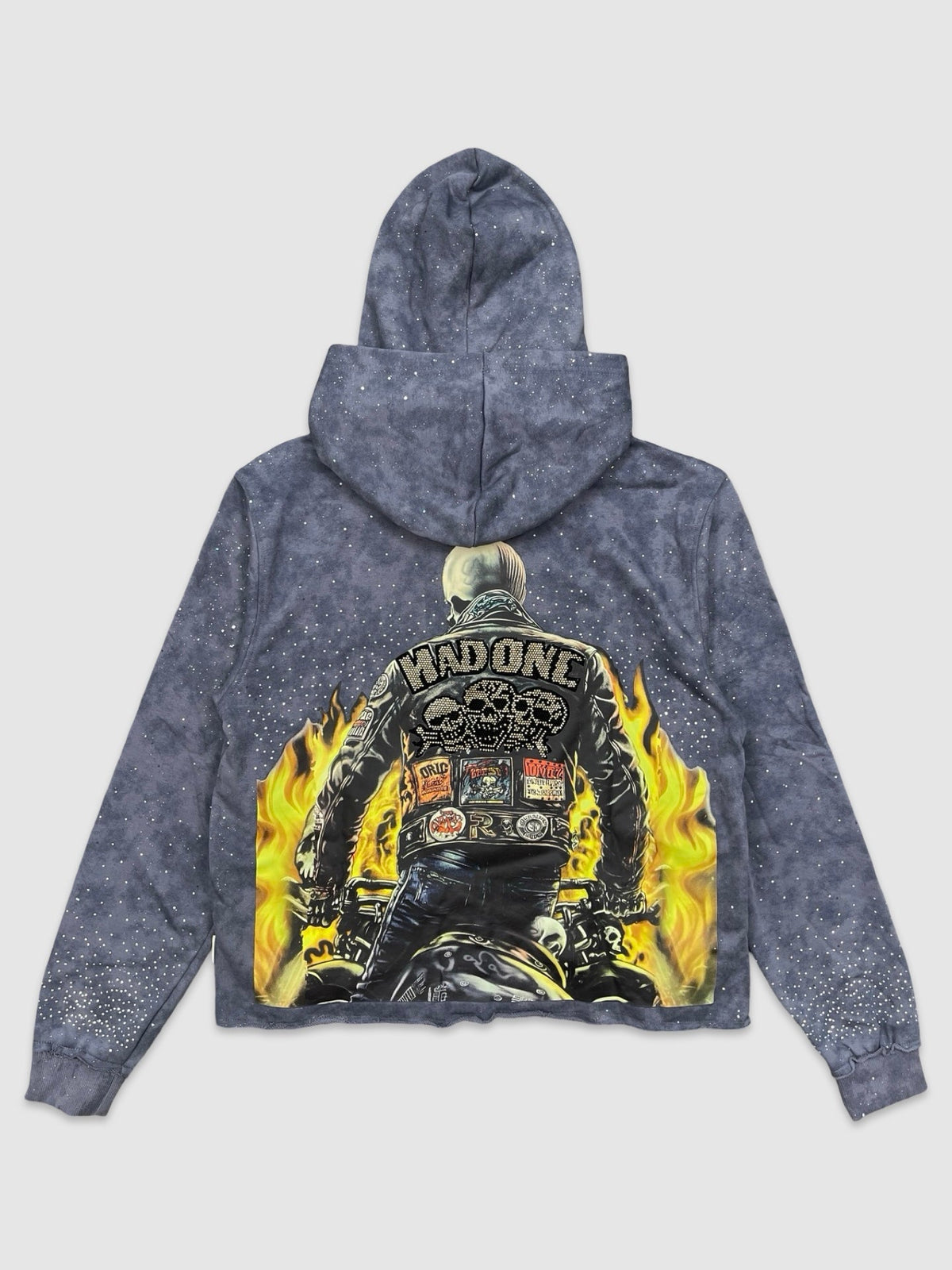 Trusted Cropped Hoodie - Blue detail