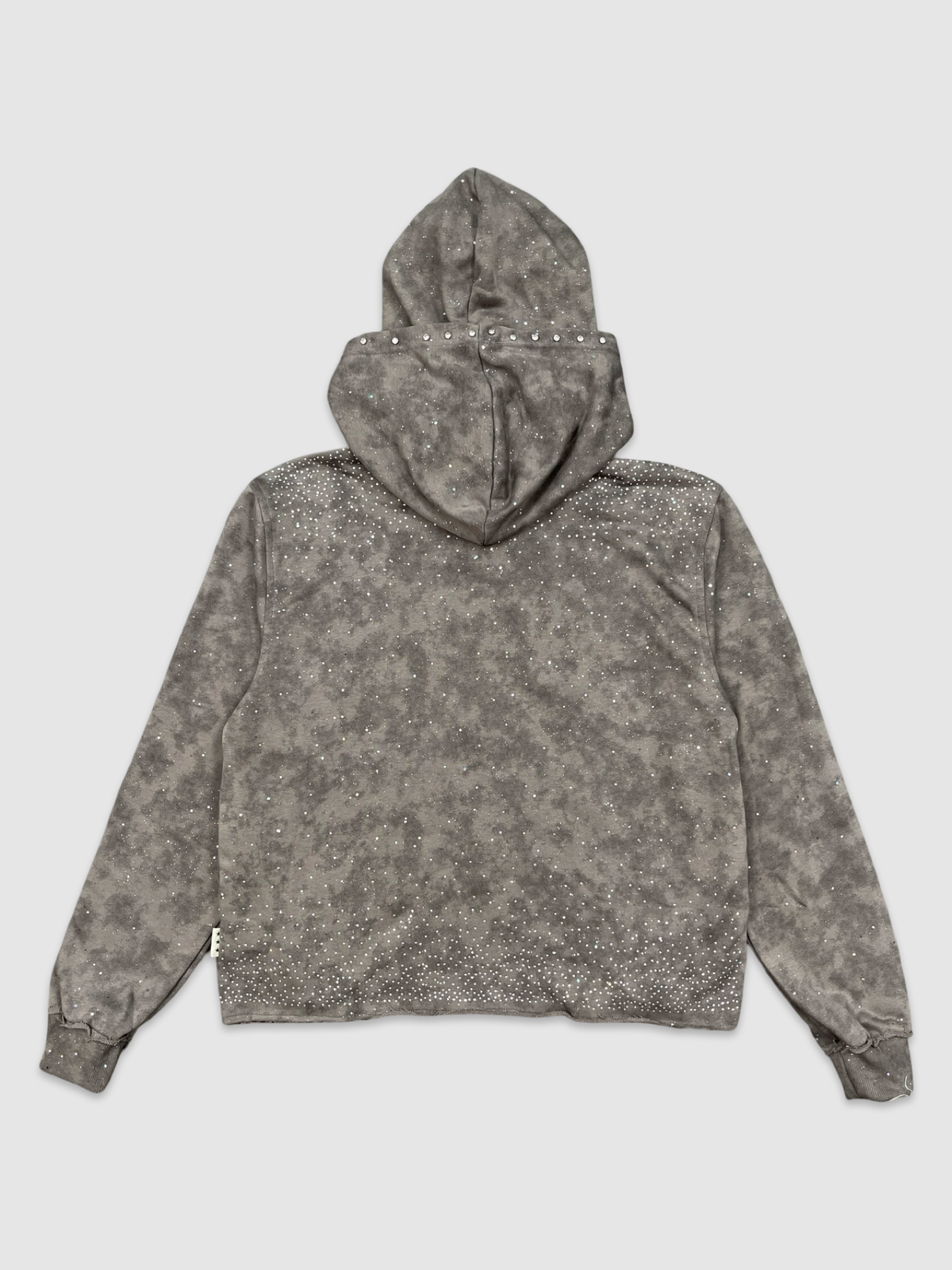 Escape Cropped Hoodie - Grey detail