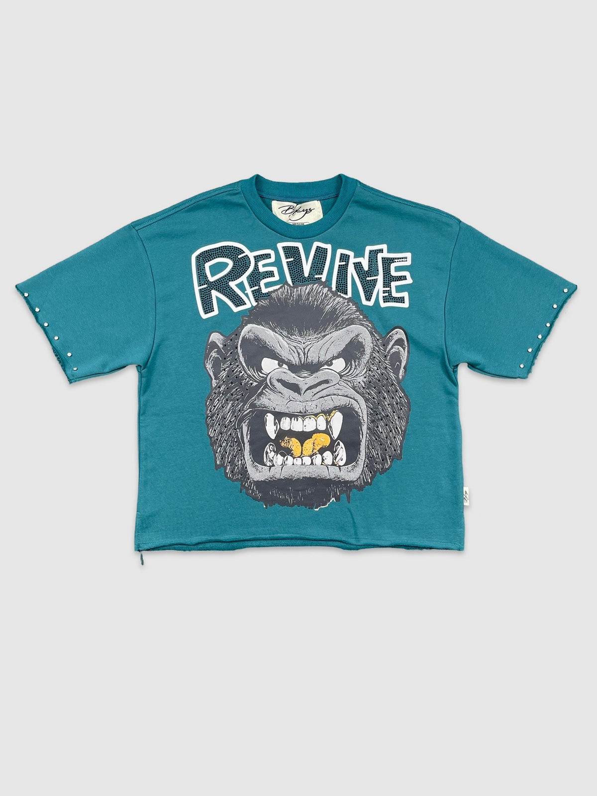 Revive Cropped Tee - Deep Green