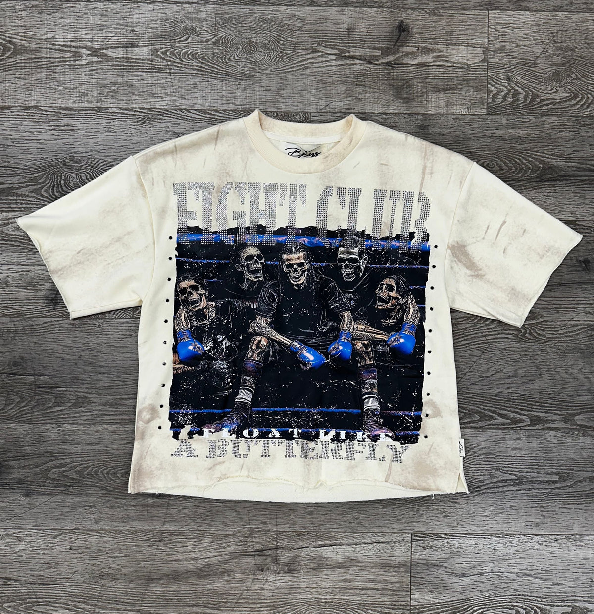 Fight Club Cropped Tee - Off White