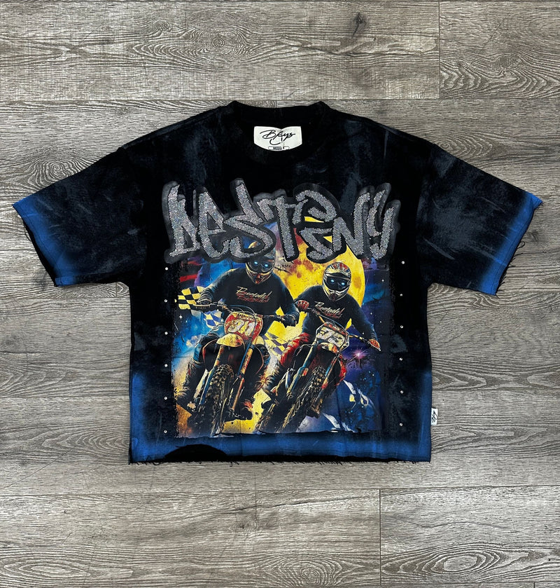 Men's Destiny Dirt Bike Graphic Cropped Tee — alternate view