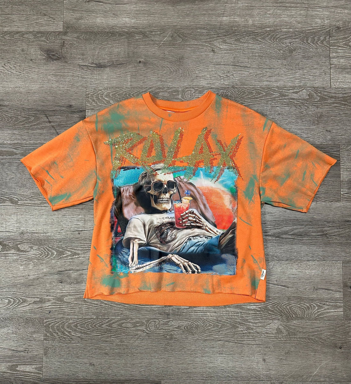 Relax Cropped Tee - Orange