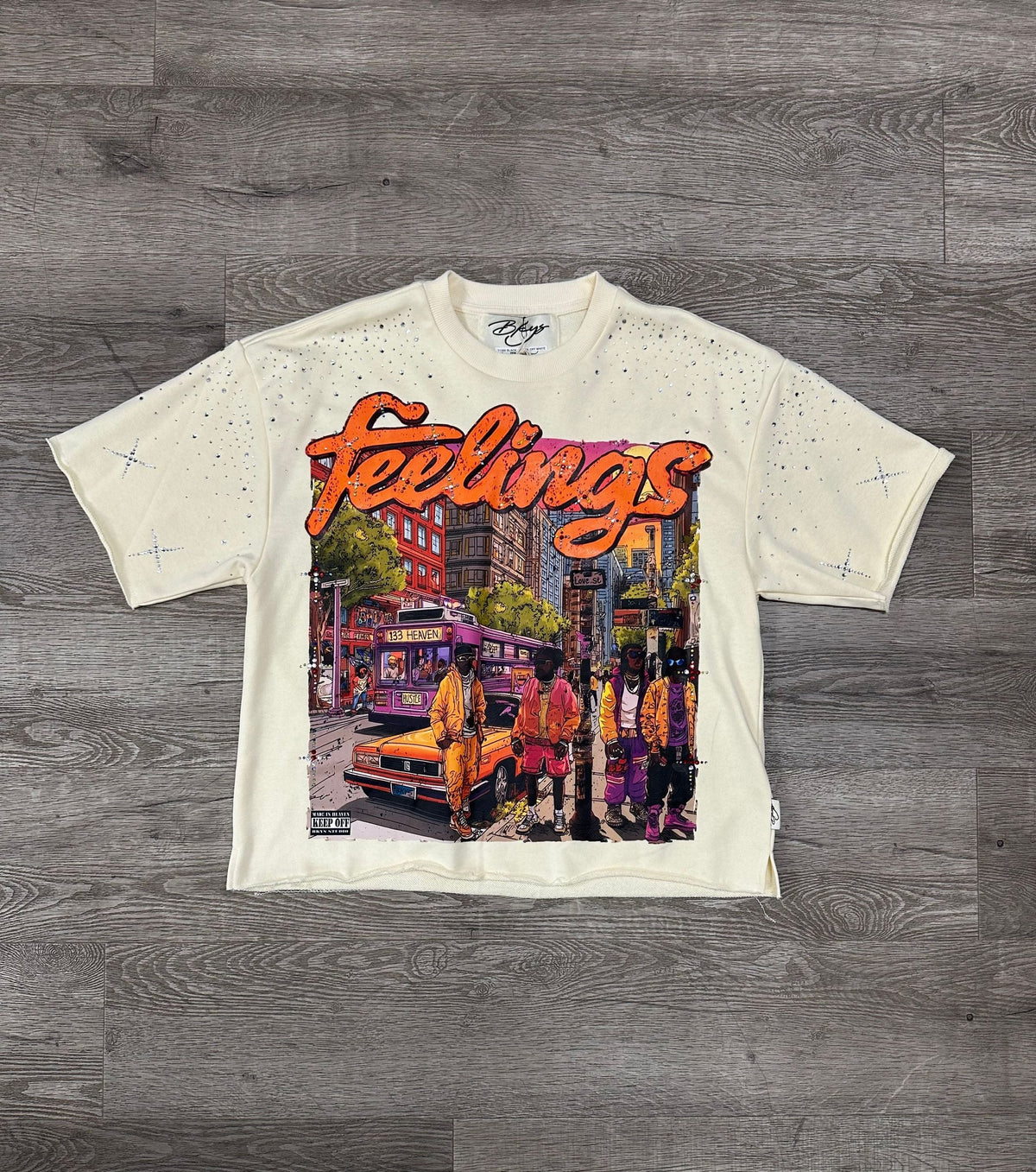 Feelings Cropped Tee - Off White