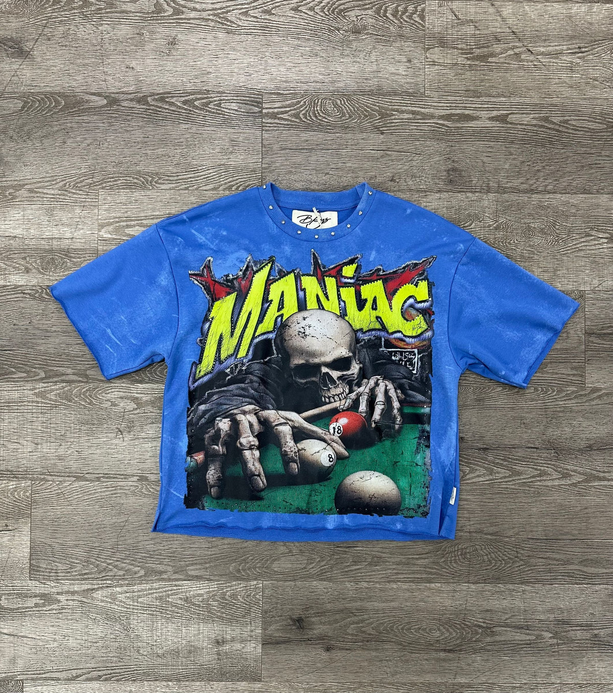 Maniac Cropped Tee - Blue