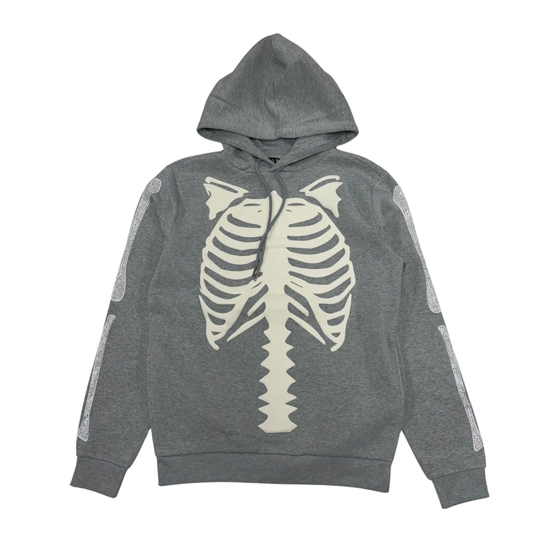 Ribcage Puff Print Fleece Hoodie — alternate view