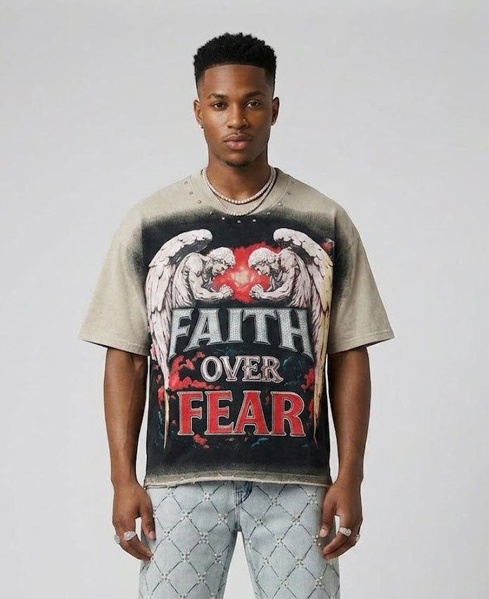Faith French Terry Crop Tee
