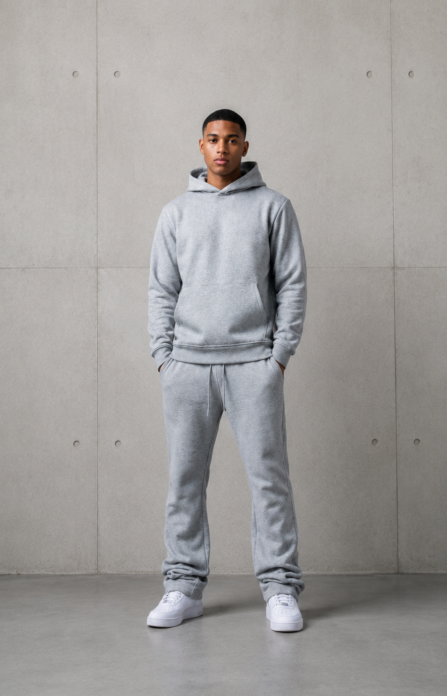 Solid Pullover Fleece Hoody