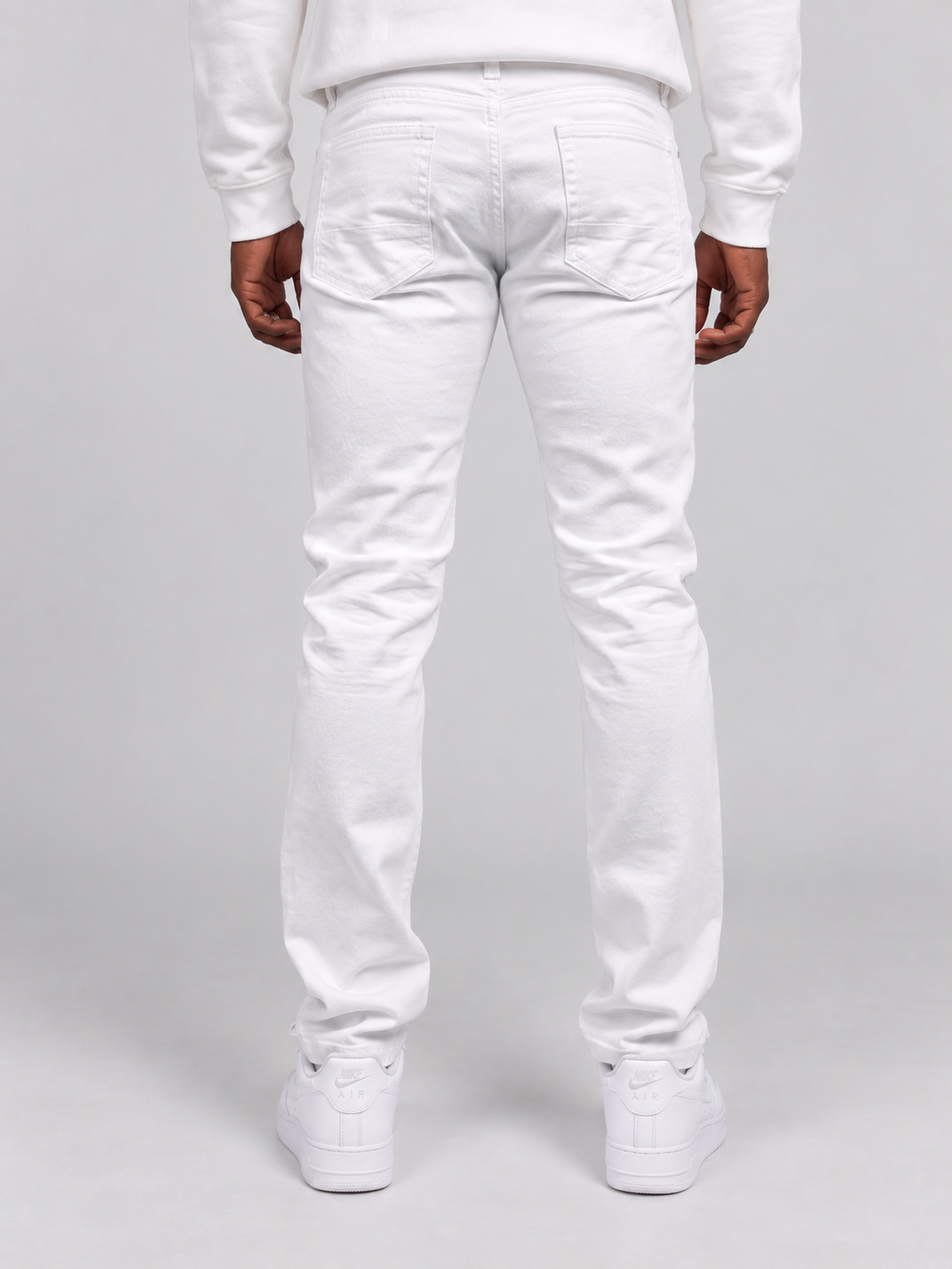 Twill Slim-Fit Stretch Pants